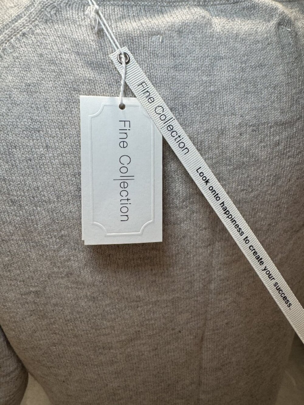 Fine Collection Grey Color Block Tunic Dress M/L - Picture 4 of 5